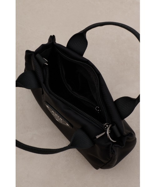 セール】ロゴプレート高密度ナイロンミニバッグ（ショルダーバッグ