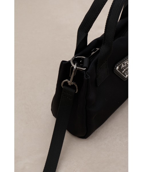 セール】ロゴプレート高密度ナイロンミニバッグ（ショルダーバッグ