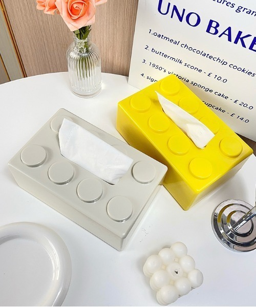 MGV(エムジーヴィー)の「Toy block tissue case(インテリア雑貨・メンズ・ホワイト/グリーン/イエロー/レッド/ブラック/ブルー・FREE)」の10枚目の写真