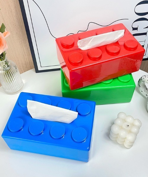 MGV(エムジーヴィー)の「Toy block tissue case(インテリア雑貨・メンズ・ホワイト/グリーン/イエロー/レッド/ブラック/ブルー・FREE)」の11枚目の写真