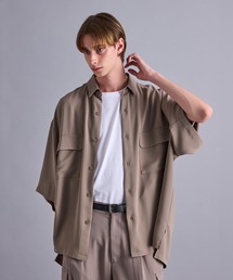 JUNRED | 【 セットアップ対応 】ドレープツイルビッグシャツ(シャツ/ブラウス)