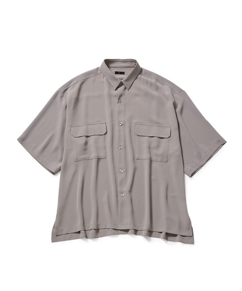 JUNRED（ジュンレッド）の「【 セットアップ対応 】ドレープツイルビッグシャツ（シャツ/ブラウス・メンズ・オレンジ/ブラック/グレー系その他・L/M/S）」の20枚目の写真