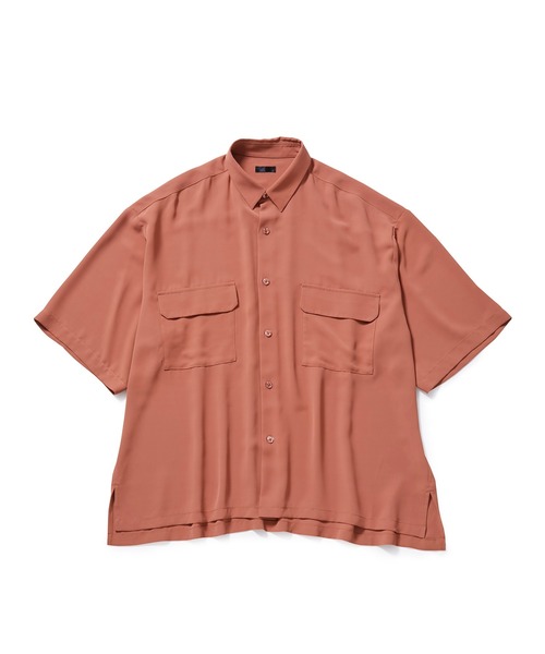 JUNRED（ジュンレッド）の「【 セットアップ対応 】ドレープツイルビッグシャツ（シャツ/ブラウス・メンズ・オレンジ/ブラック/グレー系その他・L/M/S）」の19枚目の写真