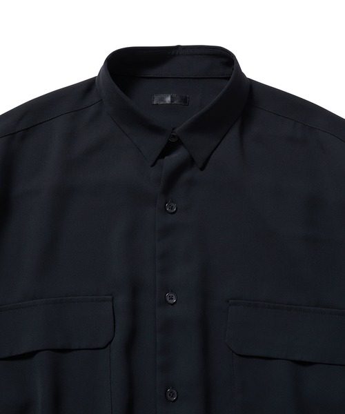 JUNRED（ジュンレッド）の「【 セットアップ対応 】ドレープツイルビッグシャツ（シャツ/ブラウス・メンズ・オレンジ/ブラック/グレー系その他・L/M/S）」の16枚目の写真