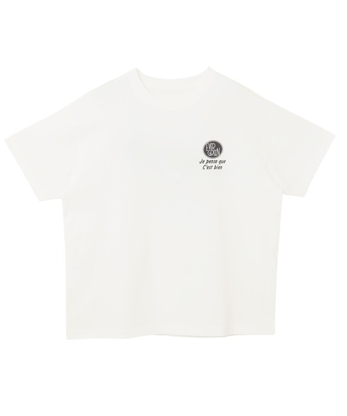 セール】【新色追加】プリントエンブロイダリーロゴ半袖Tシャツ（T