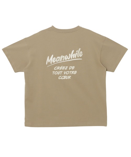 andme(アンドミー)の「【新色追加】プリントエンブロイダリーロゴ半袖Tシャツ(Tシャツ/カットソー・レディース・オフホワイト/キナリ/スミクロ/オートミール/ベージュ系その他/ベージュ/ホワイト×レッド/ネイビー・M/S)」の21枚目の写真