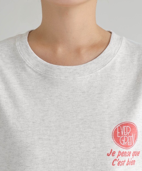 セール】【新色追加】プリントエンブロイダリーロゴ半袖Tシャツ（T