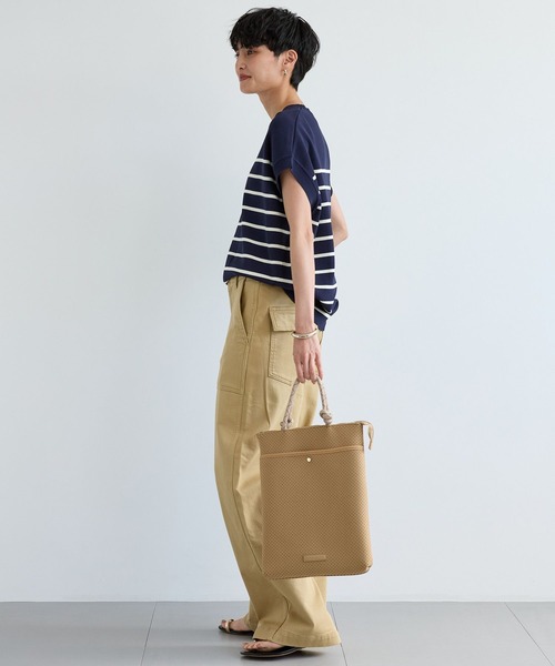 BARNYARDSTORM（バンヤードストーム）の「BARNYARDSTORM / パンチングPCケース【WEB限定】（トートバッグ・レディース・ベージュ/ブラック・FREE）」の12枚目の写真