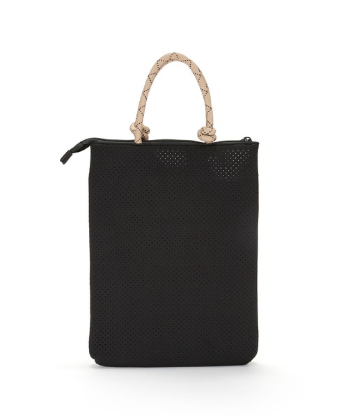 BARNYARDSTORM（バンヤードストーム）の「BARNYARDSTORM / パンチングPCケース【WEB限定】（トートバッグ・レディース・ベージュ/ブラック・FREE）」の5枚目の写真