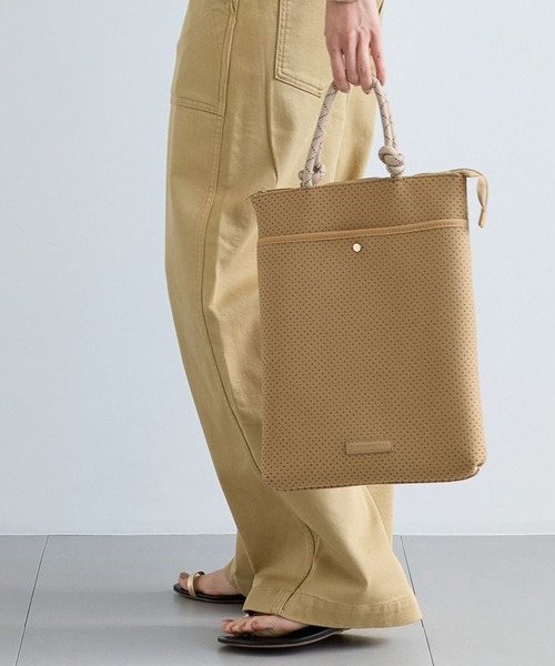 BARNYARDSTORM（バンヤードストーム）の「BARNYARDSTORM / パンチングPCケース【WEB限定】（トートバッグ・レディース・ベージュ/ブラック・FREE）」の10枚目の写真