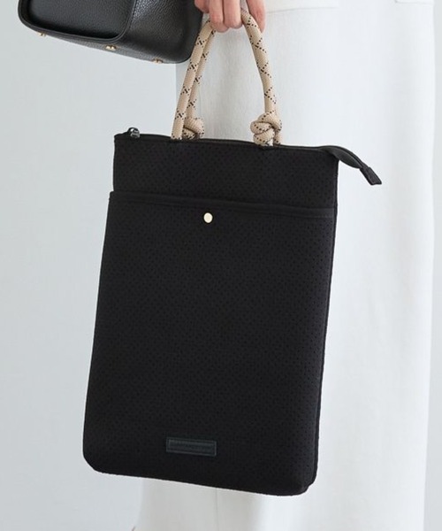 BARNYARDSTORM（バンヤードストーム）の「BARNYARDSTORM / パンチングPCケース【WEB限定】（トートバッグ・レディース・ベージュ/ブラック・FREE）」の19枚目の写真