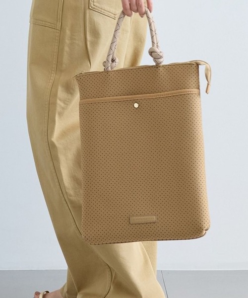 BARNYARDSTORM（バンヤードストーム）の「BARNYARDSTORM / パンチングPCケース【WEB限定】（トートバッグ・レディース・ベージュ/ブラック・FREE）」の20枚目の写真