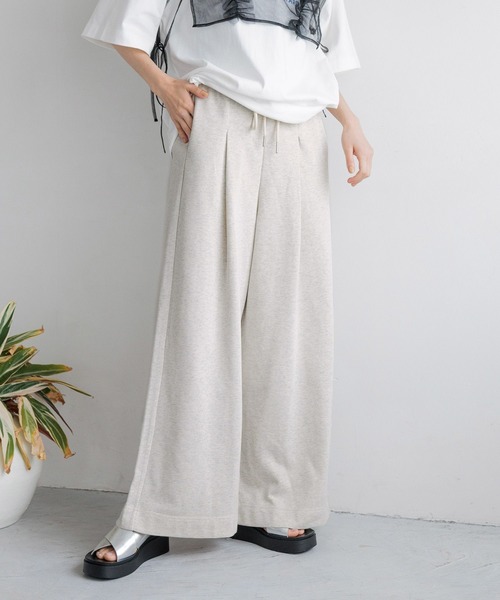 ☆よ☆ LOWRYS FARM スウェットパンツ ジャージ スウェットワイドパンツ