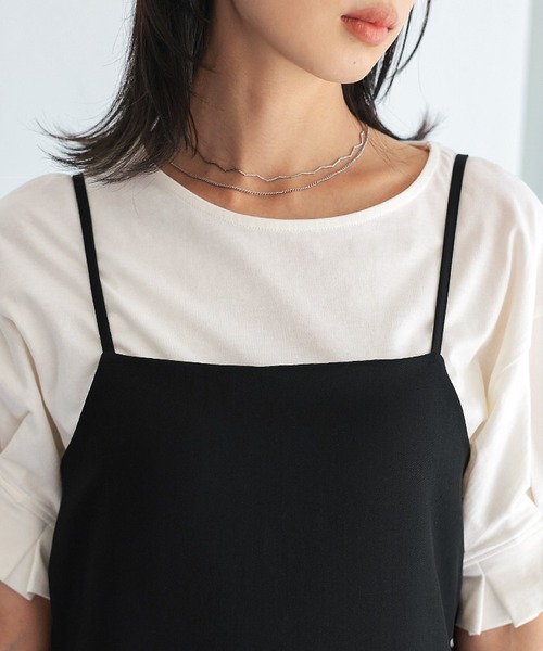 itto...(イット)の「贅沢フリルシアーベスト+オールインワンセットアップ(パンツドレス・レディース・ブラック・M)」の22枚目の写真