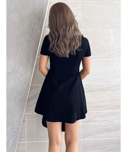 GYDA（ジェイダ）の「GYGYスウェットフレアワンピース（ワンピース・レディース・ブラック/オフホワイト・FREE）」の13枚目の写真