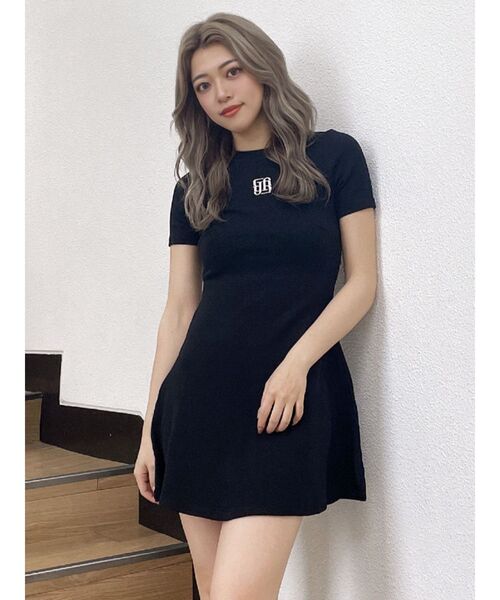 GYDA（ジェイダ）の「GYGYスウェットフレアワンピース（ワンピース・レディース・ブラック/オフホワイト・FREE）」の19枚目の写真