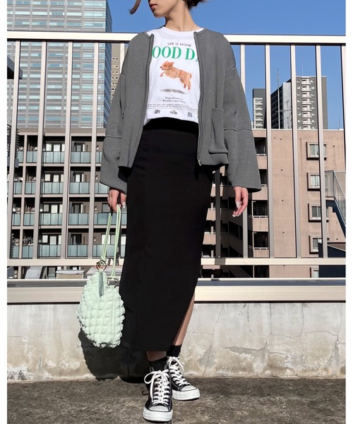 spiritoso(スピリトーゾ)の「【spiritoso】GOOD DAY シートプリントTシャツ (CP)(Tシャツ/カットソー・レディース・ホワイト/オートミール/ライトパープル・M/L)」の18枚目の写真