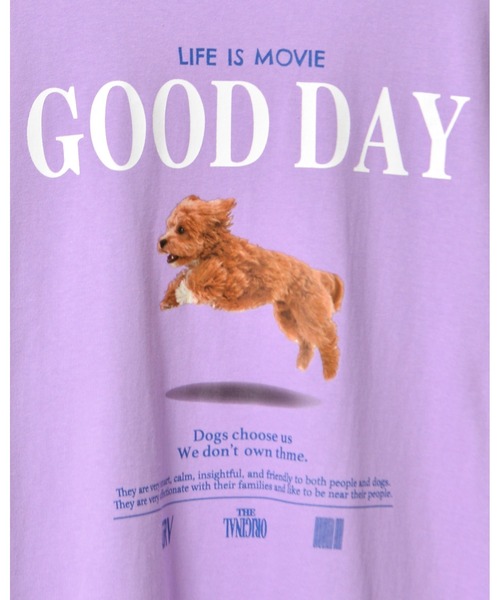 spiritoso(スピリトーゾ)の「【spiritoso】GOOD DAY シートプリントTシャツ (CP)(Tシャツ/カットソー・レディース・ホワイト/オートミール/ライトパープル・M/L)」の22枚目の写真