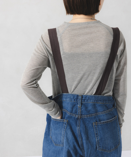 Bonum（ボナム）の「デニムワイドサロペット（サロペット