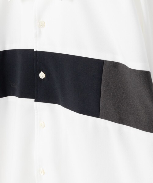 #Newans シャーリングカフスシャツ  size:S セール】シャーリング7分袖ブラウス（シャツ/ブラウス）｜SHIPS