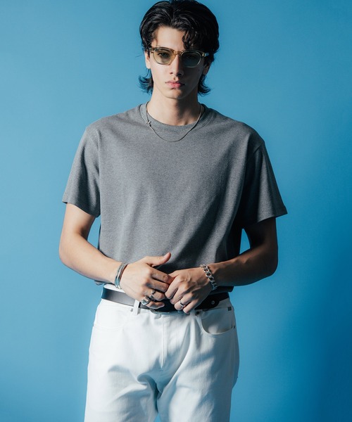 CRIMIE(クライミー)の「CREW NECK SHORT SLEEVE SHIRT / クルーネック T シャツ(Tシャツ/カットソー・メンズ・ホワイト/ブラック/ヘザーグレー・S/M/L/XL/XXL)」の11枚目の写真