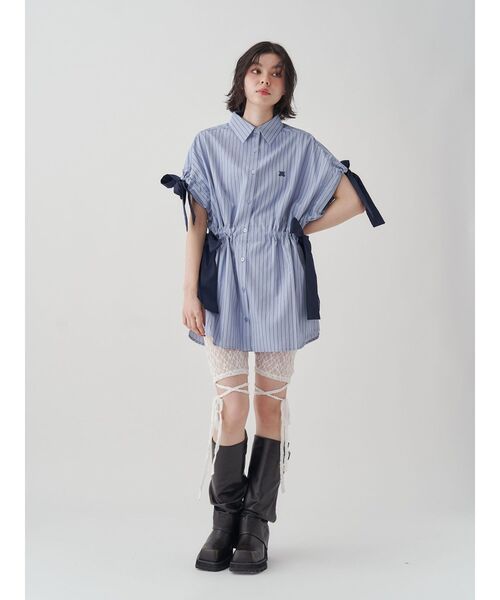 jouetie（ジュエティ）の「レースアップバイカーパンツ（その他パンツ・レディース・ブラック/オフホワイト・MEDIUM）」の8枚目の写真