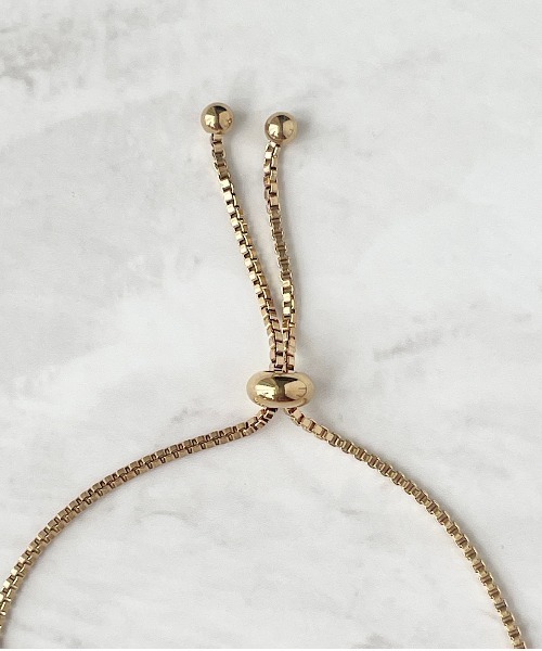 tone（トーン）の「【Tiny gem room】ターコイズ ステンレス ブレスレット(MA)（ブレスレット・レディース・ゴールド/シルバー・FREE）」の5枚目の写真