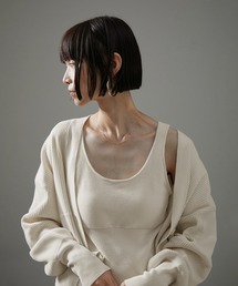 SALON adam et rope' | ブラパッド付タンクトップ-CreamyCotton /クリーミーコットン-(タンクトップ)