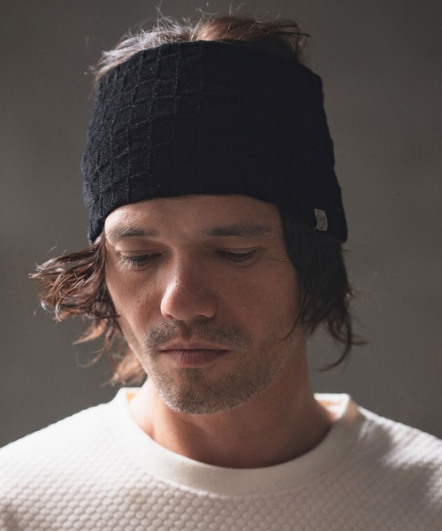 GLIMCLAP（グリムクラップ）の「mko12125- Molle yarn headband ヘアバンド（ヘアバンド・メンズ・ブラック/チャコール・FREE）」の3枚目の写真