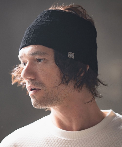 GLIMCLAP（グリムクラップ）の「mko12125- Molle yarn headband ヘアバンド（ヘアバンド・メンズ・ブラック/チャコール・FREE）」の4枚目の写真