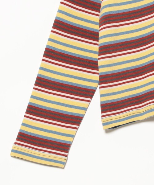 BEAMS BOY（ビームスボーイ）の「マルチ ボーダー リブ タートルネック カットソー 24AW（Tシャツ/カットソー・レディース・グレー/グリーン/イエロー・ONE SIZE）」の21枚目の写真
