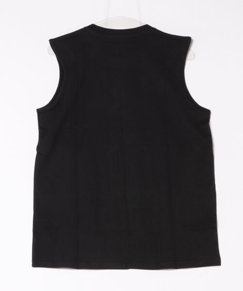 GENXDER(ノンジェンダー)の「【GENXDER】ゆったりシルエットのノースリーブTシャツ (SS)(タンクトップ・メンズ・ブラック/ホワイト・LARGE/X-LARGE/XX-LARGE)」の3枚目の写真