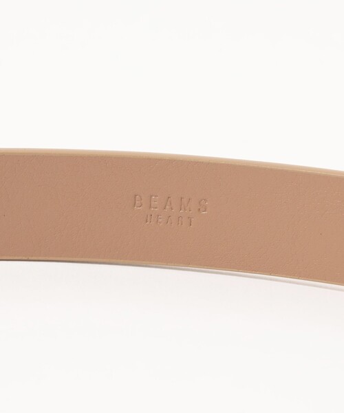 BEAMS HEART(ビームスハート)の「スムース バックル ベルト(ベルト・レディース・ベージュ/ブラック・ONE SIZE)」の8枚目の写真