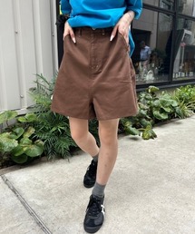 《低身長サイズあり》配色ステッチハーフパンツ