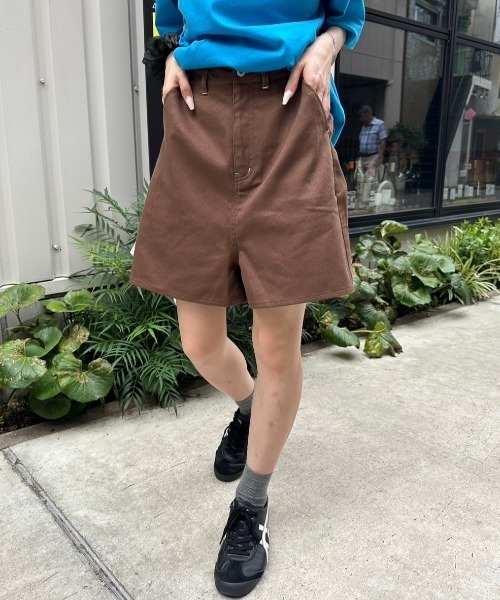 セール】《低身長サイズあり》配色ステッチハーフパンツ（その他