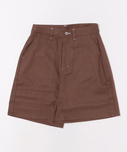 nemne store(ネンネストア)の「《低身長サイズあり》配色ステッチハーフパンツ(その他パンツ・レディース・アイボリー/ブラウン・MEDIUM/SMALL)」の15枚目の写真