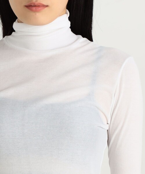 EDITION（エディション）の「キョウネンフライス ハイネックプルオーバー（Tシャツ/カットソー・レディース・ホワイト/ブラック/オレンジ・FREE）」の8枚目の写真