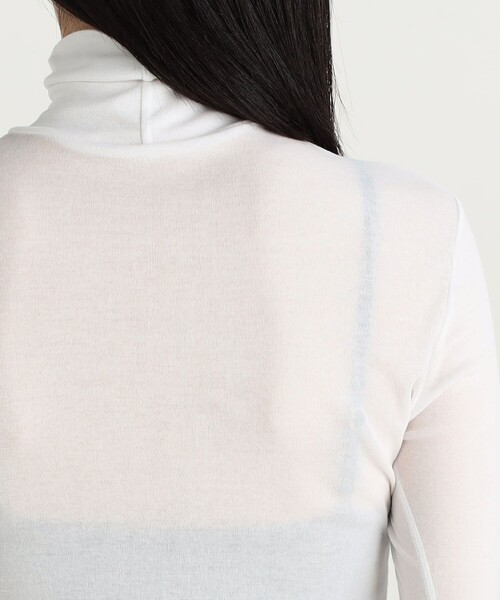 EDITION（エディション）の「キョウネンフライス ハイネックプルオーバー（Tシャツ/カットソー・レディース・ホワイト/ブラック/オレンジ・FREE）」の9枚目の写真