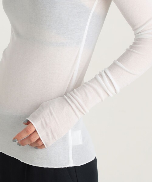 EDITION（エディション）の「キョウネンフライス ハイネックプルオーバー（Tシャツ/カットソー・レディース・ホワイト/ブラック/オレンジ・FREE）」の10枚目の写真