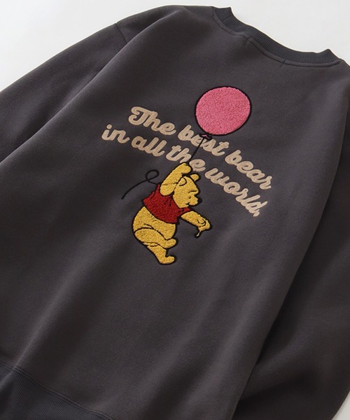 Disney(ディズニー)の「【Disney/ディズニー】アートワークデザイン 裏起毛 サガラ刺繍 クルーネック スウェット トレーナー(スウェット・レディース・オートミール/ダークグレー/ワインレッド/サックスブルー・M/L)」の14枚目の写真