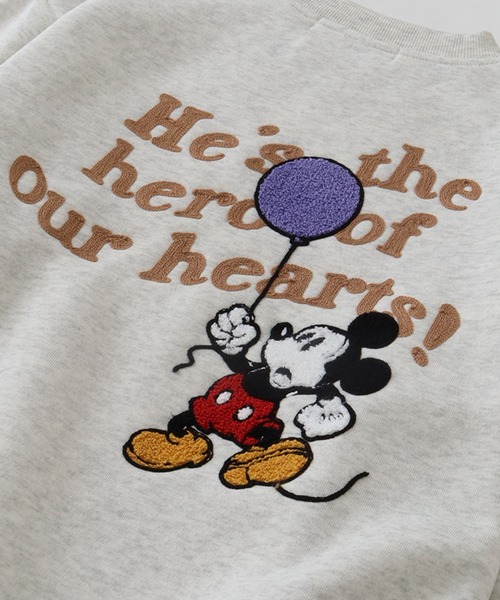 Disney(ディズニー)の「【Disney/ディズニー】アートワークデザイン 裏起毛 サガラ刺繍 クルーネック スウェット トレーナー(スウェット・レディース・オートミール/ダークグレー/ワインレッド/サックスブルー・M/L)」の18枚目の写真