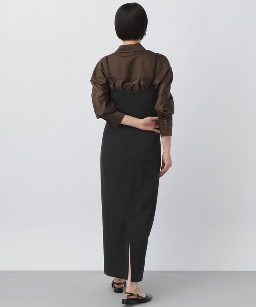 A part by（アパートバイ）の「シアーオーバーシャツ（シャツ/ブラウス・レディース・ライトグレー/ピンク/ダークブラウン/チャコールグレー・FREE）」の15枚目の写真