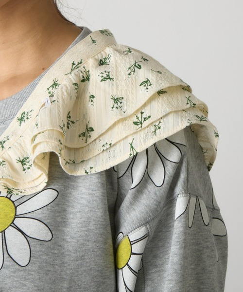 HELLO.SANFRANCISCO（ハローサンフランシスコ）の「【HELLO.SANFRANCISCO】フラワープリントマルチウェイフリルベルト（付け襟・レディース・アイボリー・ONESIZE）」の21枚目の写真