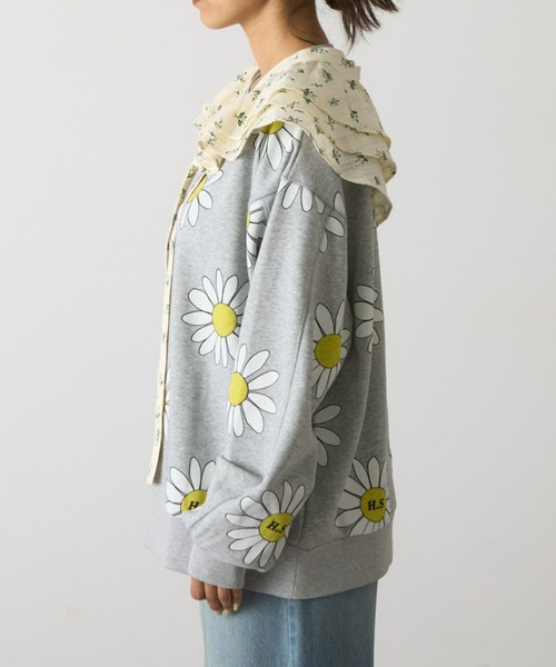 HELLO.SANFRANCISCO（ハローサンフランシスコ）の「【HELLO.SANFRANCISCO】フラワープリントマルチウェイフリルベルト（付け襟・レディース・アイボリー・ONESIZE）」の16枚目の写真