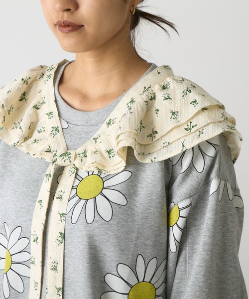 HELLO.SANFRANCISCO（ハローサンフランシスコ）の「【HELLO.SANFRANCISCO】フラワープリントマルチウェイフリルベルト（付け襟・レディース・アイボリー・ONESIZE）」の18枚目の写真