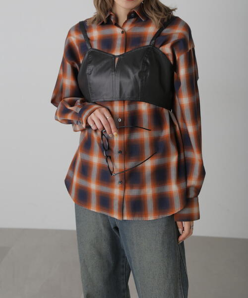 FREE'S MART（フリーズマート）の「◆合皮ビスチェ（ベスト・レディース・ブラック・FREE）」の5枚目の写真