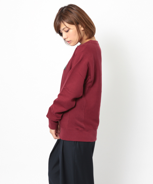 MILKFED.(ミルクフェド)の「CREW SWEAT BAR(スウェット・レディース・ブラック/アッシュ/ネイビー/バーガンディー・ONE SIZE)」の5枚目の写真