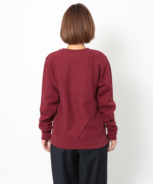 MILKFED.(ミルクフェド)の「CREW SWEAT BAR(スウェット・レディース・ブラック/アッシュ/ネイビー/バーガンディー・ONE SIZE)」の6枚目の写真