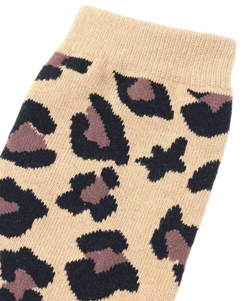 CONVERSE TOKYO（コンバーストウキョウ）の「LEOPARD STAR★ SOX（ソックス/靴下・レディース・グレー/ブラウン・1/3）」の4枚目の写真