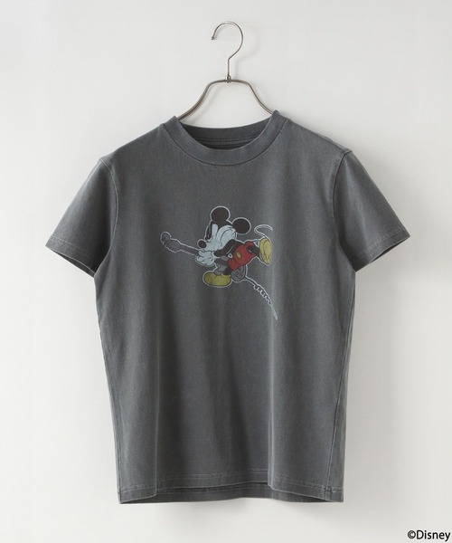 LOWRYS FARM（ローリーズファーム）の「Disney／バンドＴＳＳ　142864（Tシャツ/カットソー・レディース・オフホワイト/チャコールグレー/その他19・FREE）」の3枚目の写真